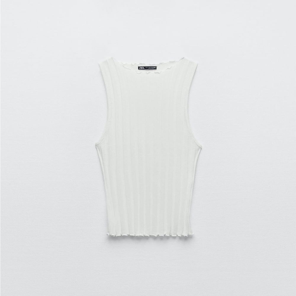 Zara Ribbed Halter Top - Picture 5 of 10